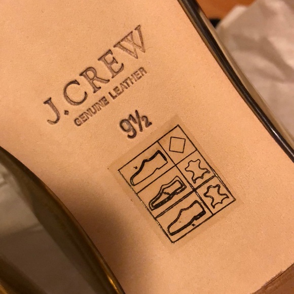 NWT - J Crew Gemma Metallic Flats - Picture 3 of 6